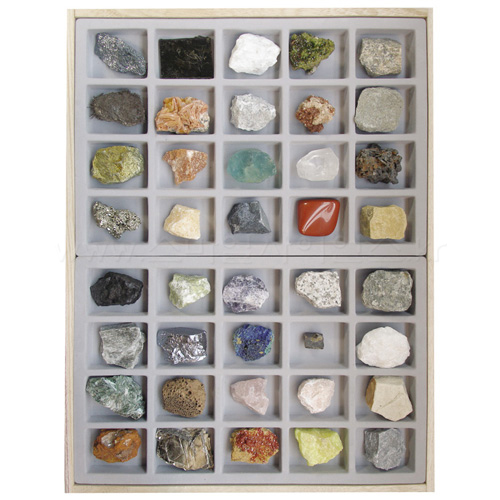 암석, 광물 표본( 40종)