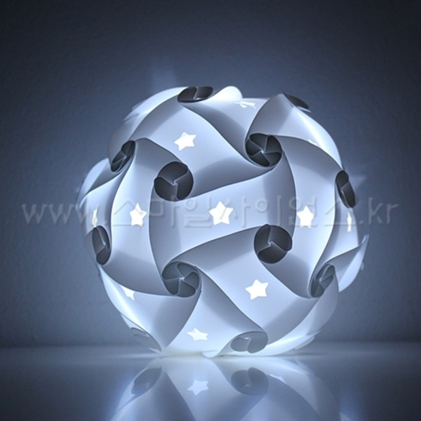 아이큐퍼즐 별(1인용)-흰색(LED램프24개입포함)