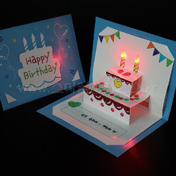 SA LED입체 생일카드(5인세트)