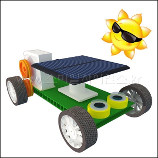 뉴 각도조절 고무동력 태양광자동차(1인용)