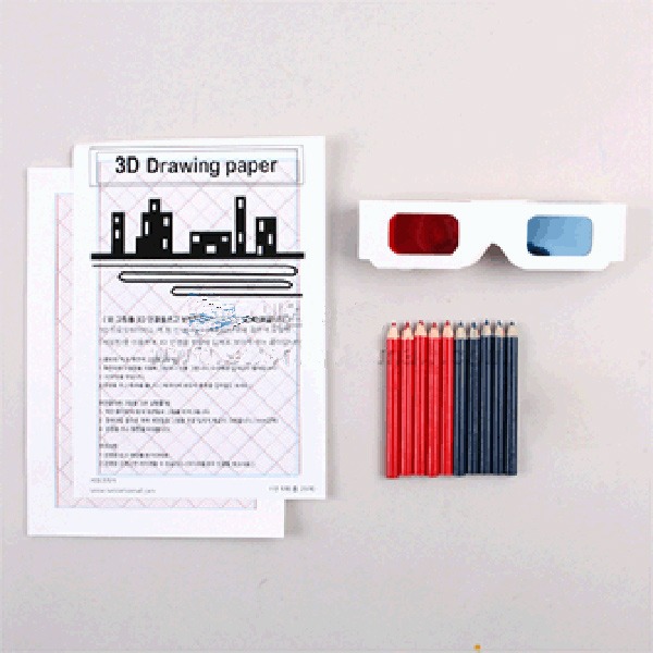 3D 안경+3D 드로잉 페이퍼 (5명 1SET)